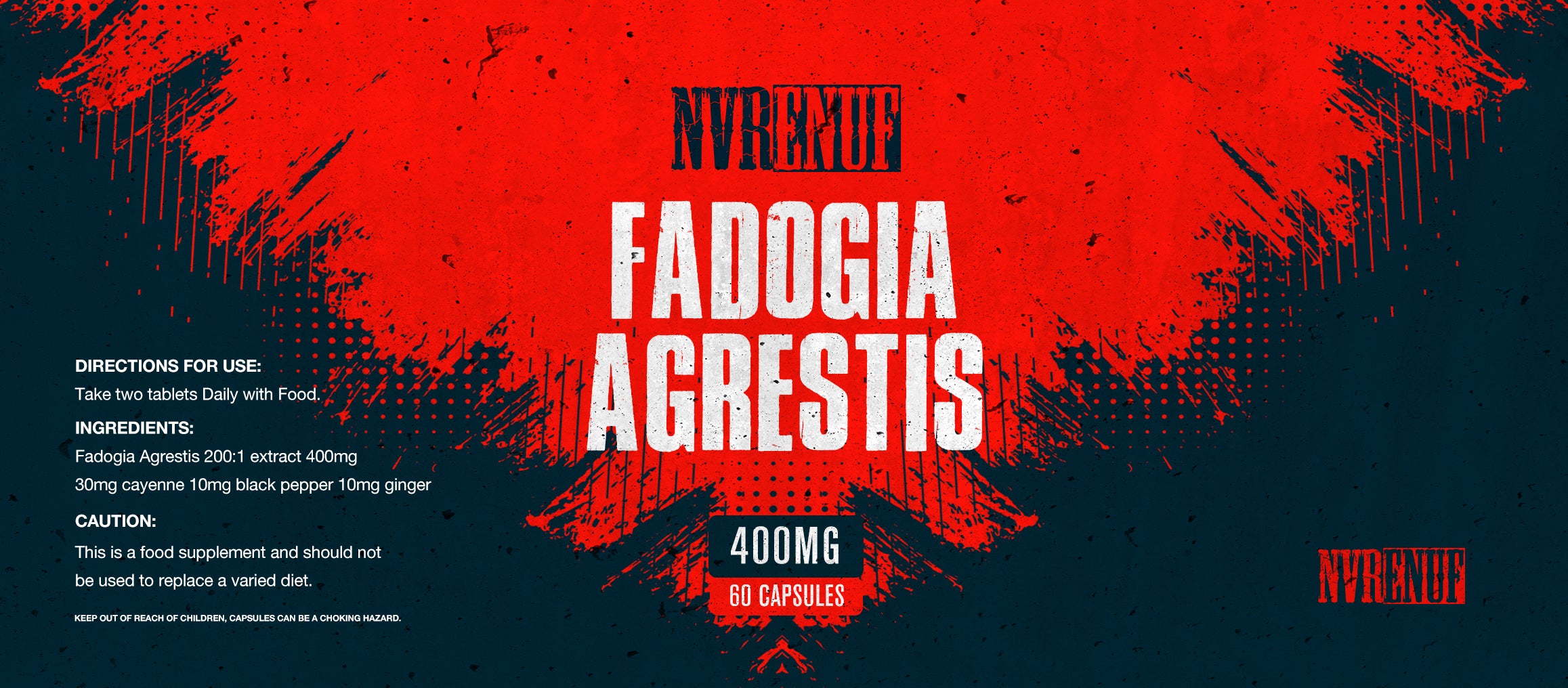 Nvrenuf Fadogia Agresis 60 Capsules